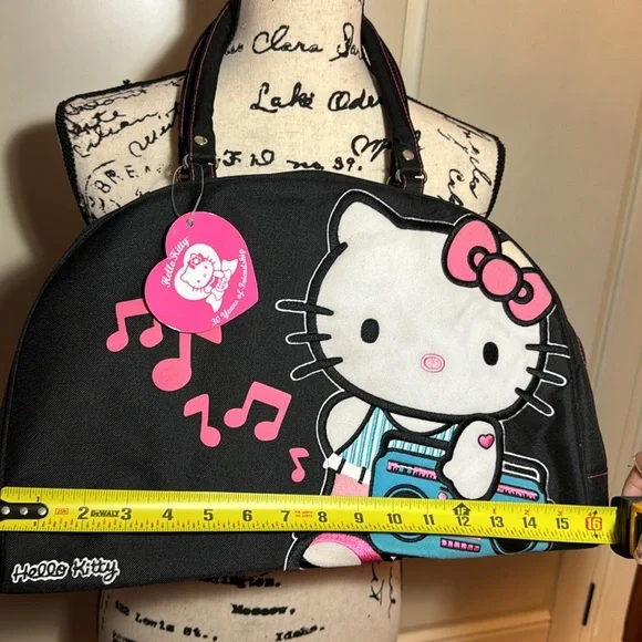 Sanrio HELLO KITTY Boston Bag Bowler Type Shoulder Bag New w/ Tags Y2K Sanrio - Picture 17 of 17